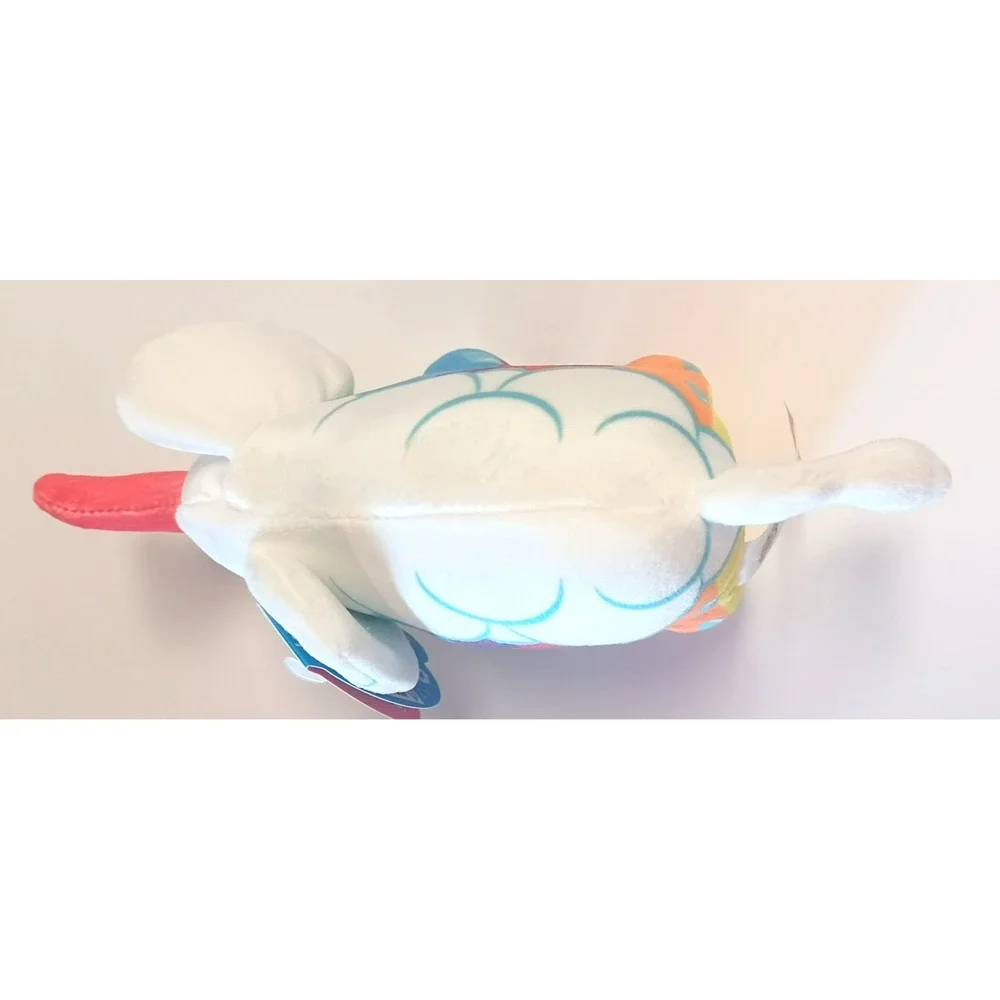 NOB Pop Art Soft STORMY Rainbow White Mini Elephant Bean Filled Mystery Plush